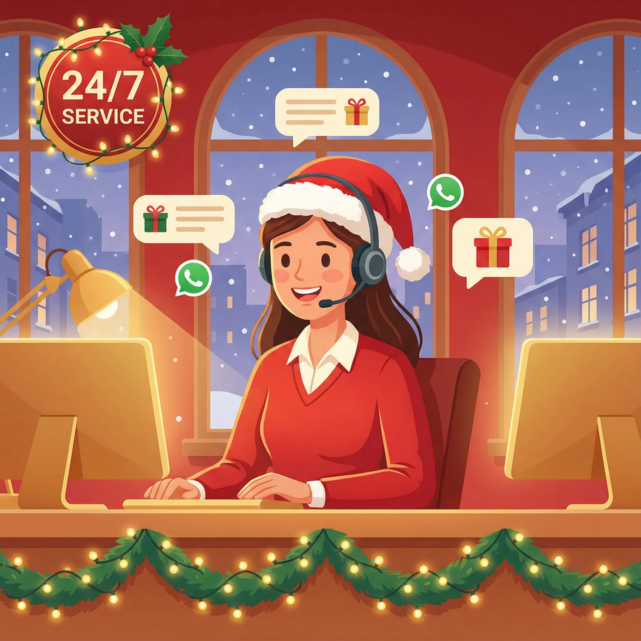 Equipe de suporte afun pronta para ajudar